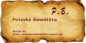 Polevka Benedikta névjegykártya